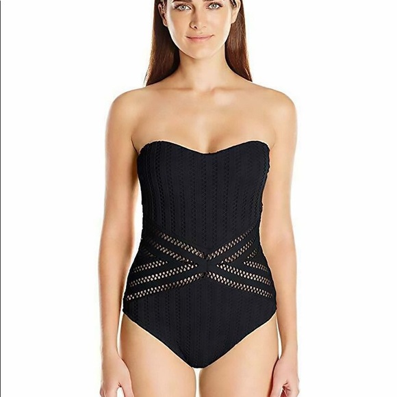 NWT Kenneth Cole Crochet Swimsuit - Picture 2 of 10